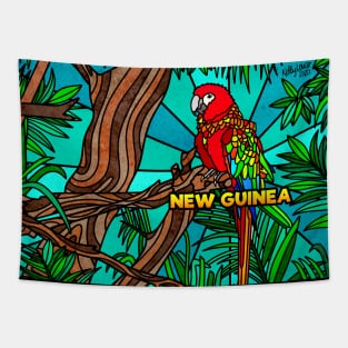 New Guinea - Parrot in Nature Tapestry