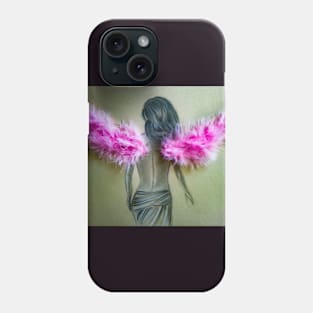 angels pink wing Phone Case