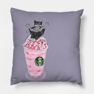 Coffee cat Pillow