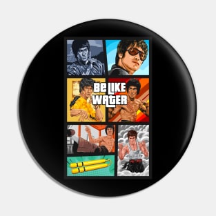 Bruce Lee Be Like Water GTA Pin