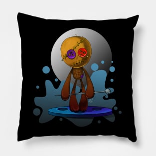 Monster voodoo puppet Pillow