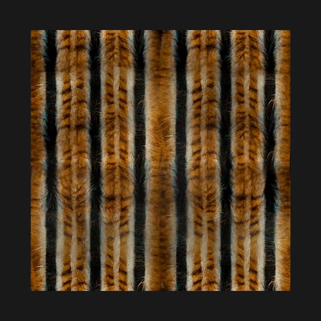 Stripes and Fur - Printed Faux Hide by Endless-Designs