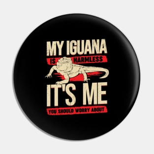 Funny Iguana Animal Lover Gift Pin