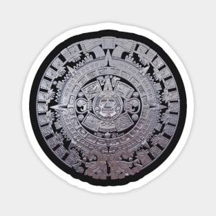 Modern Aztec Sun Stone Magnet