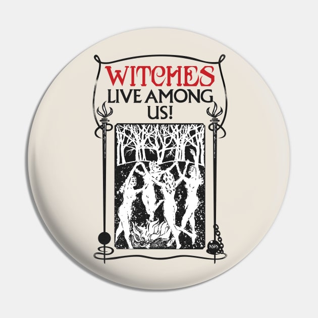 Witches Live Among Us Pin by Plan8
