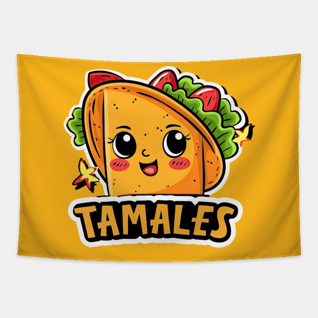 Mexican food lover tamales Tapestry by emhaz