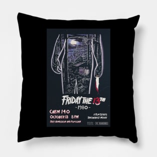 Friday the 13th 1980 Movie Poster Pillow