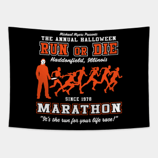 Run or Die Marathon Tapestry