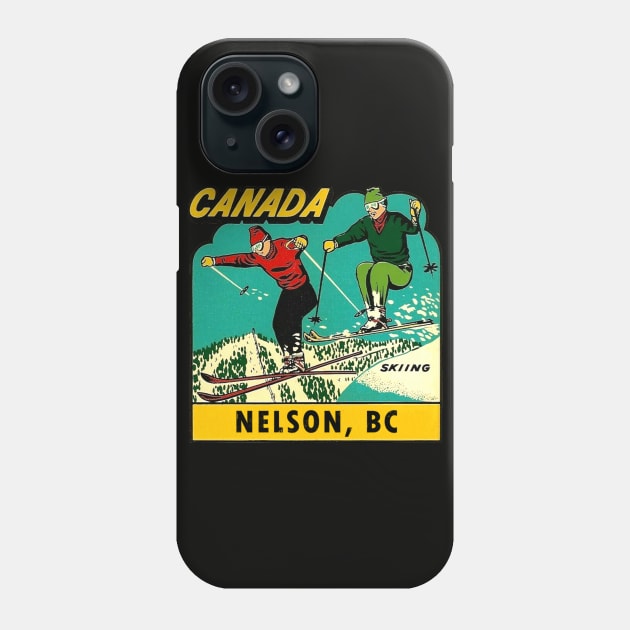 Nelson BC Ski Vintage Phone Case by Hilda74