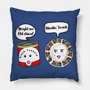 Cockney rhyming slang Londoner Design Pillow