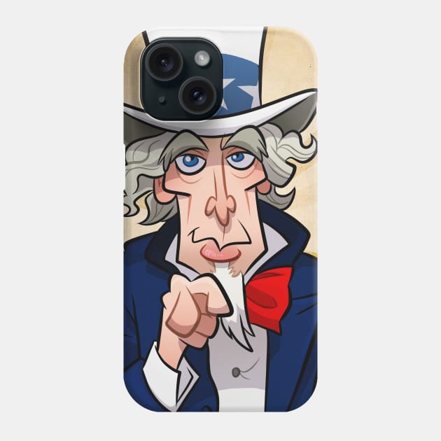 Uncle Sam Phone Case by binarygod