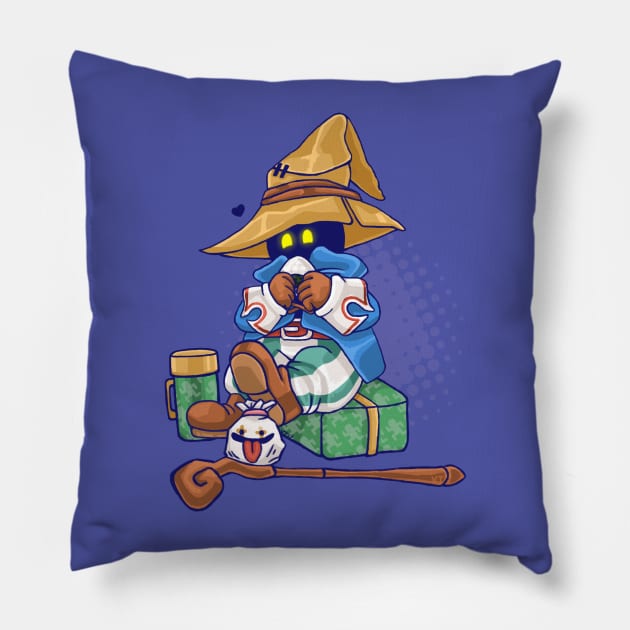 Snack Time! Pillow by LittleWhiteOwl