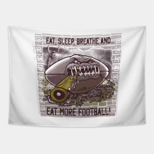 Eat Sleep Breathe Football Tapestry