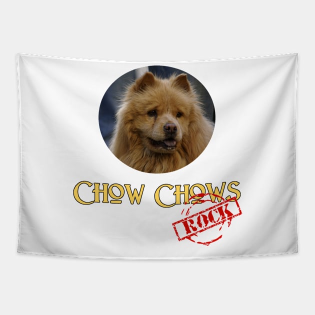 Chow Chows Rock! Tapestry by Naves