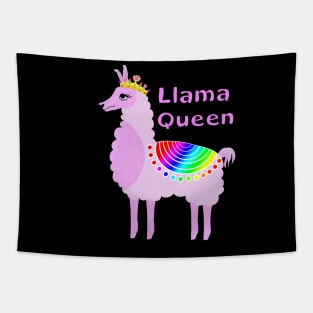 Llama Queen Tapestry