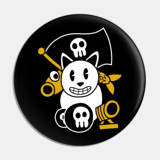 Pirate Cat's Cannon Pin