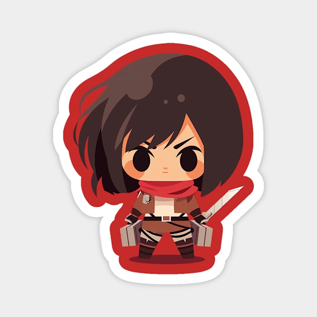 mikasa Magnet by boxermaniac