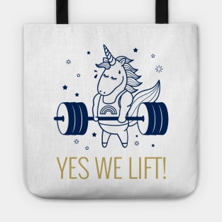 Yes We Lift - Unicorn Tote