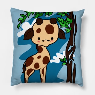 Giraffe and Tree Pillow