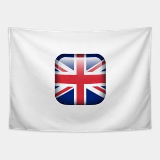 Cool Retro British Style Flag Emblem Tapestry