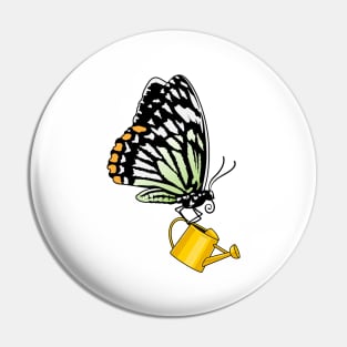 Butterfly Watering can Pin