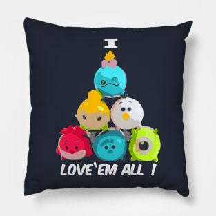 I love them all ! Tinker Bell Cheshire Cat Monsters, Inc. Mike Wazowski and More Pillow