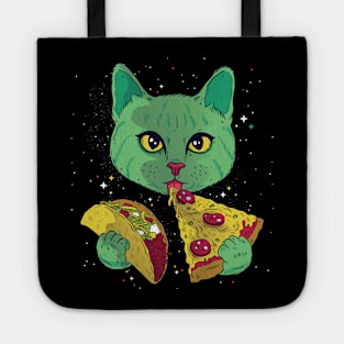 Cosmic Pizza Cat Tote