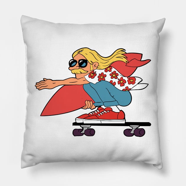 Gone surfing Pillow by MaryJsi