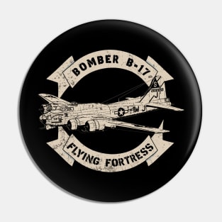 B-17 Flying Fortress Bomber WW2 Airplane Pin