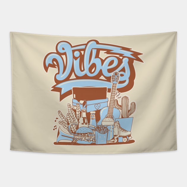 Vibes Pecan Certified Fresh Tapestry by funandgames