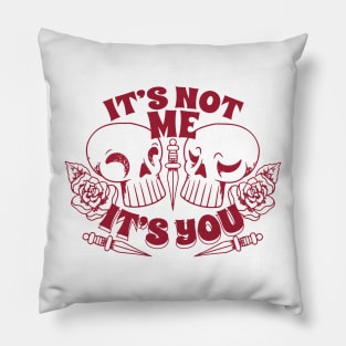 Anti valentines day skulls Pillow