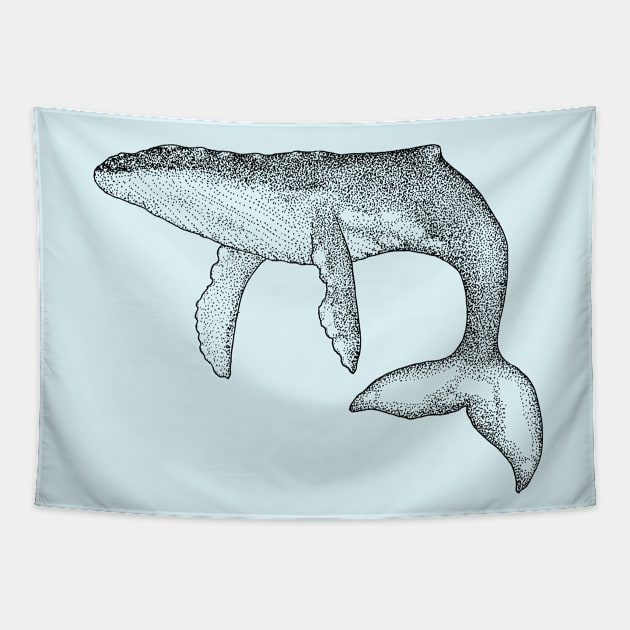 It's a Whale! - Sea animals, fish, Ocean vibes Tapestry by Inspirational Koi Fish