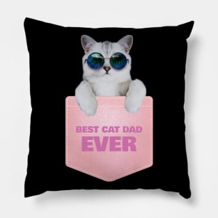 Best Cat Dad Ever Pillow