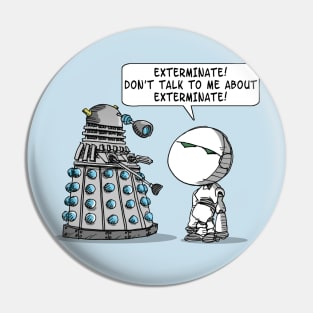 Dalek Adams Mashup (Bobble Marvin) Pin