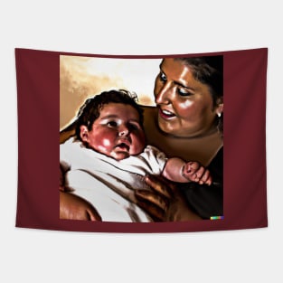 A mother and her baby Tapestry