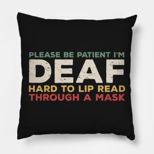 Deaf Awareness Social Distancing Pillow