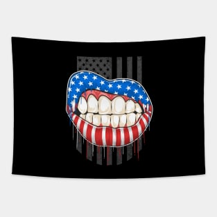 American Lips Tapestry