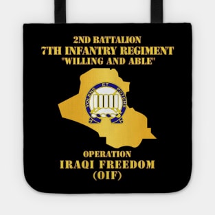 2nd Bn 7th Infantry Regt - OIF w Map Tote