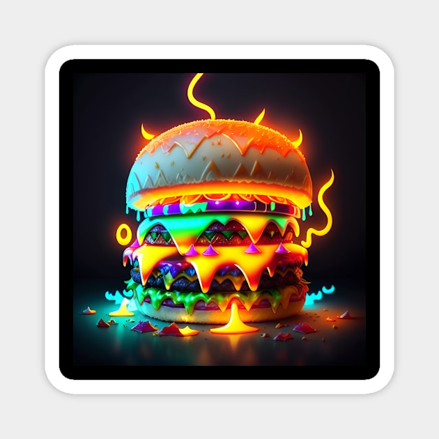 Burger Magnet by Grafititee