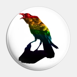 Pride raven Pin