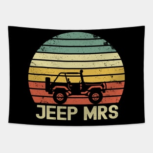 Jeep Mrs Vintage Jeep Tapestry