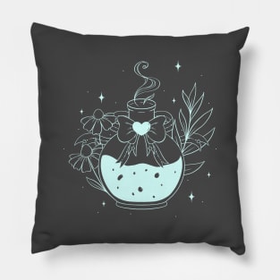 Mint Magic Potion - Chamomile and Greenery Pillow