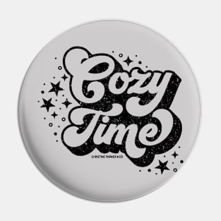 Cozy time sparkles - black Pin