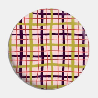 Wobbly Plaid Pin