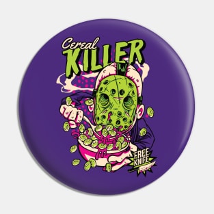 Comic Cereal Killer Cereal Box // Funny Horror Pin