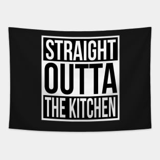 Funny Chef Quote Straight Out of the Kitchen Tapestry