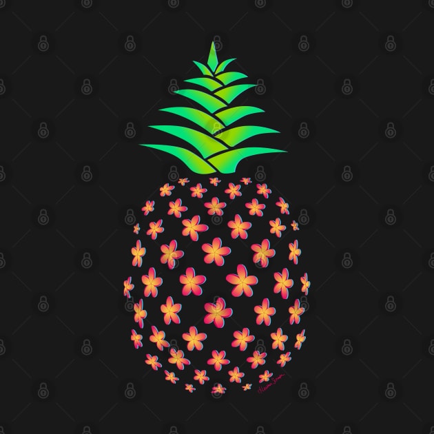 Plumeria Pineapple by artsytoocreations