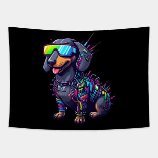 Wiener Dog - Short Circuit Tapestry