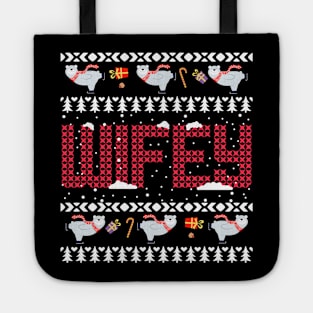 Hubby Wifey Matching Christmas Tote