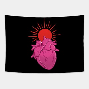 Heart warmed by the sun Tapestry